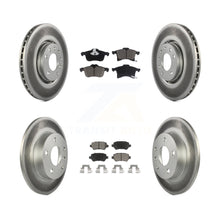 Charger l'image dans la galerie, [Front+Rear] 2008-2009 Saturn Astra Premium Coated Rotors &amp; Ceramic Pads Brake Kit For Max Braking