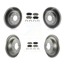 [Front+Rear] 2017-2020 Hyundai Elantra 2.0L Premium Coated Rotors & Ceramic Pads Brake Kit For Max Braking