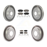 [Front+Rear] 2017-2020 Hyundai Elantra 1.6L Premium Coated Rotors & Ceramic Pads Brake Kit For Max Braking