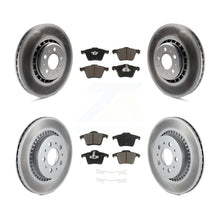 Charger l'image dans la galerie, Front Rear Coated Disc Brake Rotors And Ceramic Pads Kit For Volvo XC90