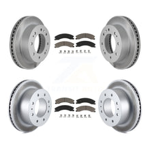 Charger l'image dans la galerie, Front Rear Coat Brake Rotors Ceramic Pad Kit For Chevrolet Silverado 2500 HD GMC