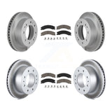 Front Rear Coat Brake Rotors Ceramic Pad Kit For Chevrolet Silverado 2500 HD GMC