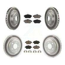 Load image into Gallery viewer, Front Rear Coated Disc Brake Rotors And Ceramic Pad Kit For Mercedes-Benz CLA250