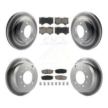 Load image into Gallery viewer, Front Rear Coat Brake Rotor Ceramic Pad Kit For Toyota Tundra Sequoia Lexus Land
