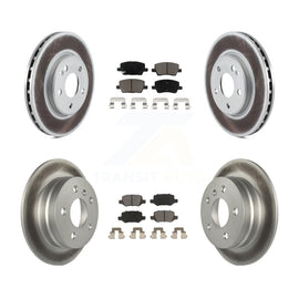 [Front+Rear] 2006-2011 Mercedes-Benz B200 Premium Coated Rotors & Ceramic Pads Brake Kit For Max Braking