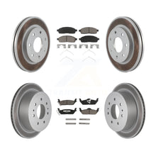 Charger l'image dans la galerie, Front Rear Coated Brake Rotor Ceramic Pad Kit For Ford F-150 Lincoln Mark LT 4WD