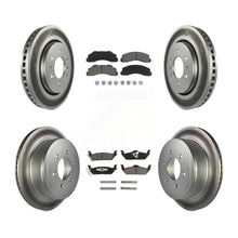 Load image into Gallery viewer, Front Rear Coated Brake Rotor &amp; Ceramic Pad Kit For Ford F-150 With 6 Lug Wheels