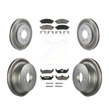 Charger l'image dans la galerie, Front Rear Coat Brake Rotors Ceramic Pad Kit For 09 Ford F-150 With 6 Lug Wheels