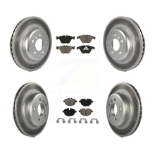 Charger l'image dans la galerie, Front Rear Coated Disc Brake Rotors &amp; Ceramic Pad Kit For BMW 535i xDrive 535d 5