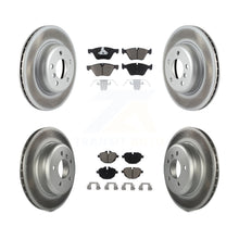Load image into Gallery viewer, Front Rear Coated Disc Brake Rotors And Ceramic Pads Kit For BMW 528i xDrive