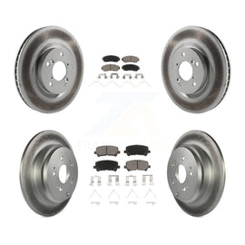 [Front+Rear] 2011-2014 Honda Odyssey Premium Coated Rotors & Ceramic Pads Brake Kit For Max Braking