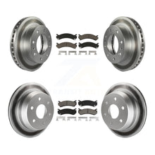 Charger l'image dans la galerie, Front Rear Coat Brake Rotors Ceramic Pad Kit For Chevrolet Silverado 2500 HD GMC