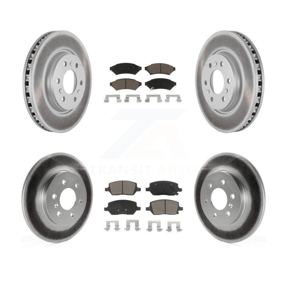 Front Rear Coat Brake Rotor Ceramic Pad Kit For Chevrolet Uplander Buick Terraza