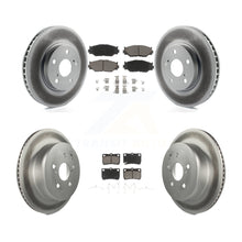 Charger l'image dans la galerie, [Front+Rear] 2010-2013 Lexus IS250 C Premium Coated Rotors &amp; Ceramic Pads Brake Kit For Max Braking