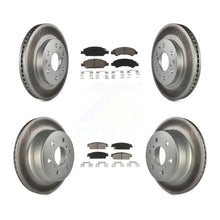 Charger l'image dans la galerie, Front Rear Coat Brake Rotors Ceramic Pad Kit For Chevrolet Silverado 1500 GMC XL