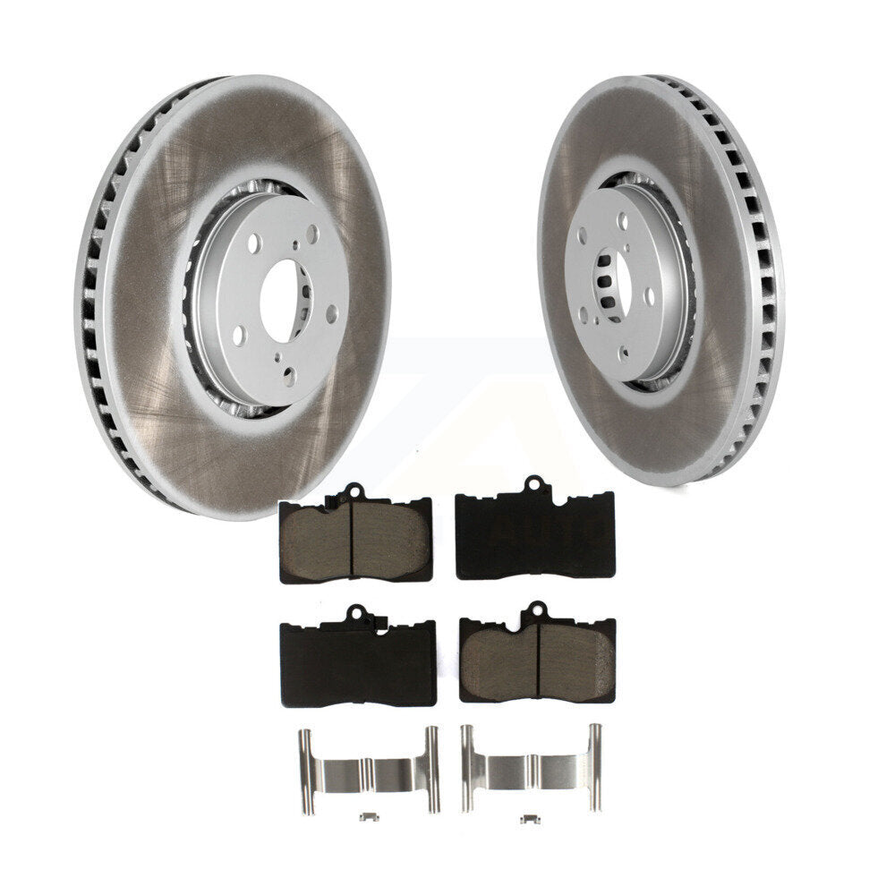 Front Coat Brake Rotors Ceramic Pad Kit For Lexus IS350 IS200t GS350 IS300 GS430