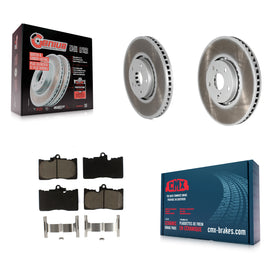 Front Coat Brake Rotors Ceramic Pad Kit For Lexus IS350 IS200t GS350 IS300 GS430