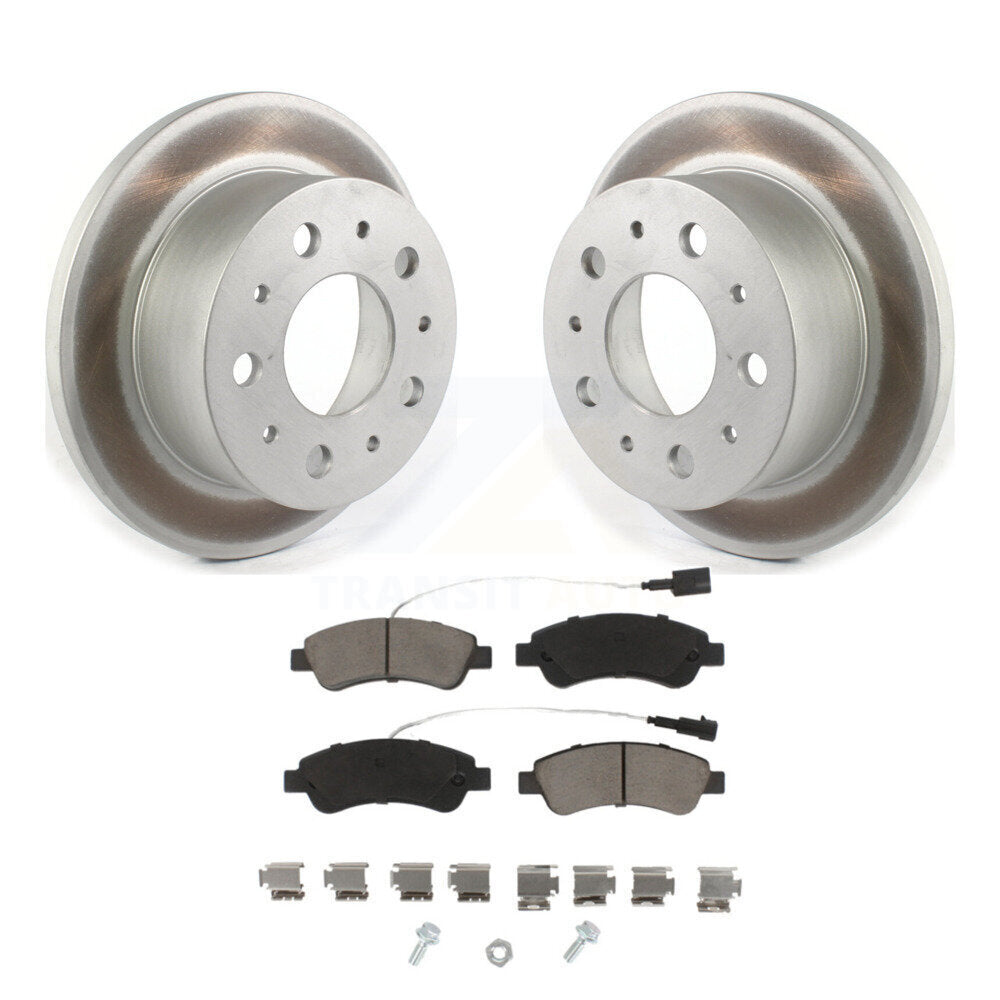 Rear Coated Disc Brake Rotors & Ceramic Pad Kit For Ram ProMaster 1500 2500 3500