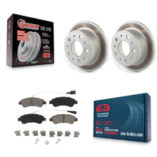 Load image into Gallery viewer, Rear Coated Disc Brake Rotors &amp; Ceramic Pad Kit For Ram ProMaster 1500 2500 3500