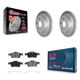 Rear Coated Disc Brake Rotors And Ceramic Pads Kit For Ford Transit Connect