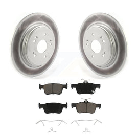 [Rear] 2019-2021 Acura RDX Premium Coated Rotors & Ceramic Pads Brake Kit For Max Braking