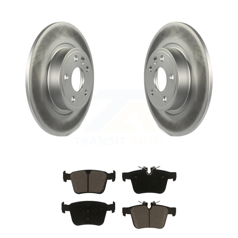 Rear Coat Disc Brake Rotor Ceramic Pad Kit For Land Rover Discovery Sport Jaguar