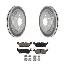 Load image into Gallery viewer, Rear Coated Disc Brake Rotor &amp; Ceramic Pad Kit For Ford F-150 Expedition Lincoln