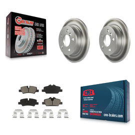 Rear Coated Disc Brake Rotors And Ceramic Pads Kit For Mini Cooper