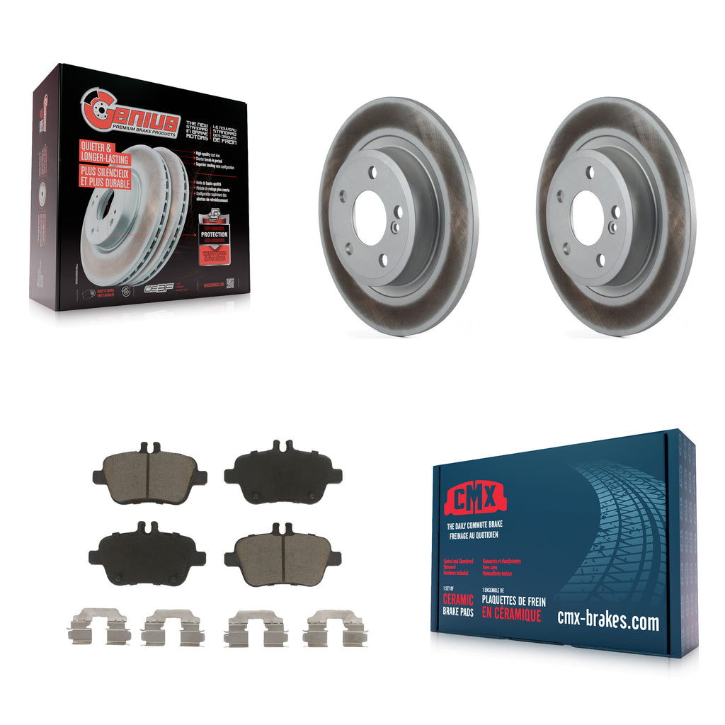 Rear Coat Brake Rotor Ceramic Pad Kit For Mercedes-Benz GLA250 CLA250 INFINITI B