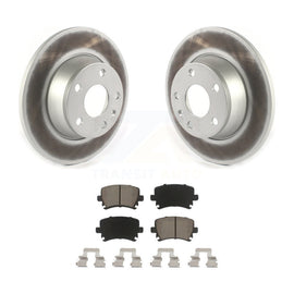 Rear Coated Disc Brake Rotors And Ceramic Pads Kit For Audi TT Quattro