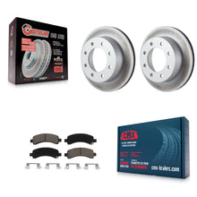 Load image into Gallery viewer, Rear Coat Brake Rotor Ceramic Pad Kit For Chevrolet Express 2500 GMC 3500 Savana
