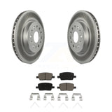 Rear Coat Brake Rotor Ceramic Pad Kit For Chevrolet Traverse GMC Acadia Cadillac