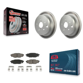 Rear Coated Disc Brake Rotors And Ceramic Pads Kit For Subaru WRX