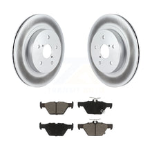 Charger l&#39;image dans la galerie, Rear Coated Disc Brake Rotors And Ceramic Pads Kit For Subaru Outback Legacy WRX