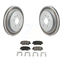 Load image into Gallery viewer, Rear Coated Disc Brake Rotors And Ceramic Pads Kit For Cadillac CTS