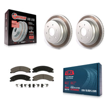Charger l'image dans la galerie, [Rear] 2016-2022 Nissan TITAN XD Premium Coated Rotors &amp; Ceramic Pads Brake Kit For Max Braking