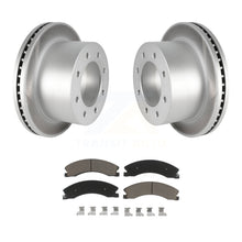 Charger l&#39;image dans la galerie, Rear Coat Brake Rotor Ceramic Pad Kit For Chevrolet Silverado 3500 HD GMC Sierra