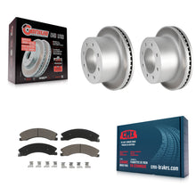 Load image into Gallery viewer, Rear Coat Brake Rotor Ceramic Pad Kit For Chevrolet Silverado 3500 HD GMC Sierra