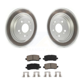 [Rear] 2014-2020 Acura RLX Premium Coated Rotors & Ceramic Pads Brake Kit For Max Braking