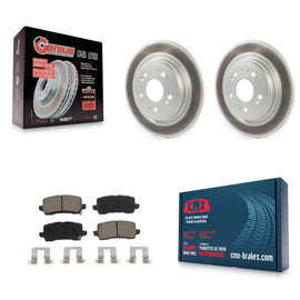 [Rear] 2014-2020 Acura RLX Premium Coated Rotors & Ceramic Pads Brake Kit For Max Braking