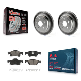 Rear Coat Disc Brake Rotor Ceramic Pad Kit For Jeep Grand Cherokee Dodge Durango