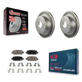 Rear Coat Brake Rotor Ceramic Pad Kit For Nissan Rogue Sport INFINITI G35 Select