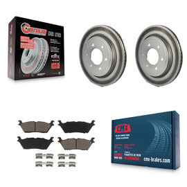 Rear Coat Brake Rotor Ceramic Pad Kit For Ford F-150 With Electric Parking