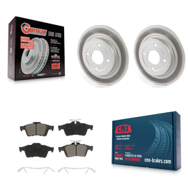 [Rear] 2018-2022 Ford EcoSport AWD Premium Coated Rotors & Ceramic Pads Brake Kit For Max Braking