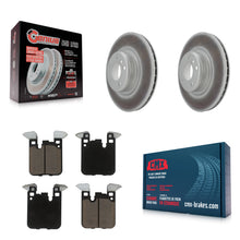 Charger l'image dans la galerie, Rear Coated Brake Rotor Ceramic Pad Kit For BMW 328i 428i 320i xDrive 228i M235i