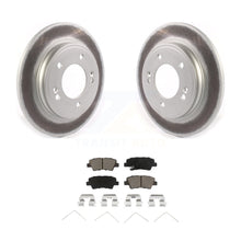 Charger l&#39;image dans la galerie, Rear Coated Disc Brake Rotors Ceramic Pad Kit For Hyundai Elantra Kia Niro Ioniq