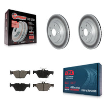 Load image into Gallery viewer, Rear Coated Disc Brake Rotors And Ceramic Pads Kit For Subaru Forester