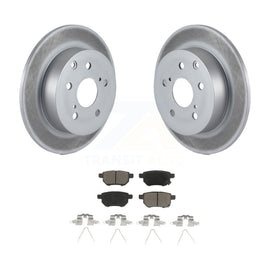 [Rear] 2010 Toyota Matrix XRS Premium Coated Rotors & Ceramic Pads Brake Kit For Max Braking