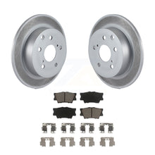 Charger l&#39;image dans la galerie, Rear Coated Disc Brake Rotors And Ceramic Pad Kit For Toyota Matrix Pontiac Vibe