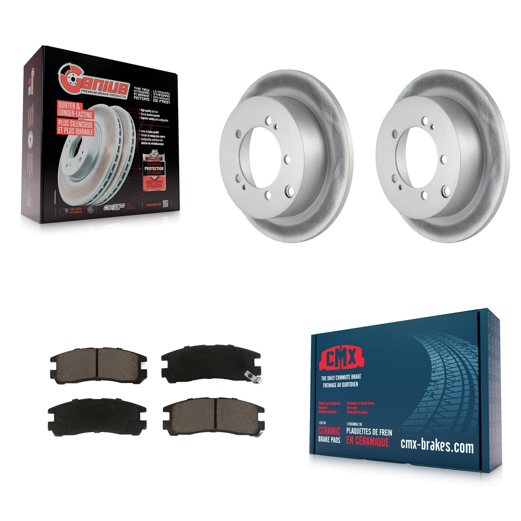 Rear Coat Disc Brake Rotor Ceramic Pad Kit For Mitsubishi Chrysler Sebring Dodge